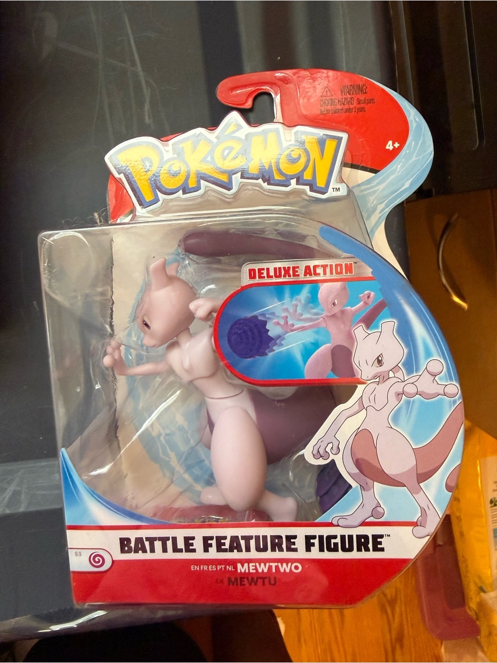 Pokemon Mewtwo Deluxe Action Figure - Pink and Purple Accents